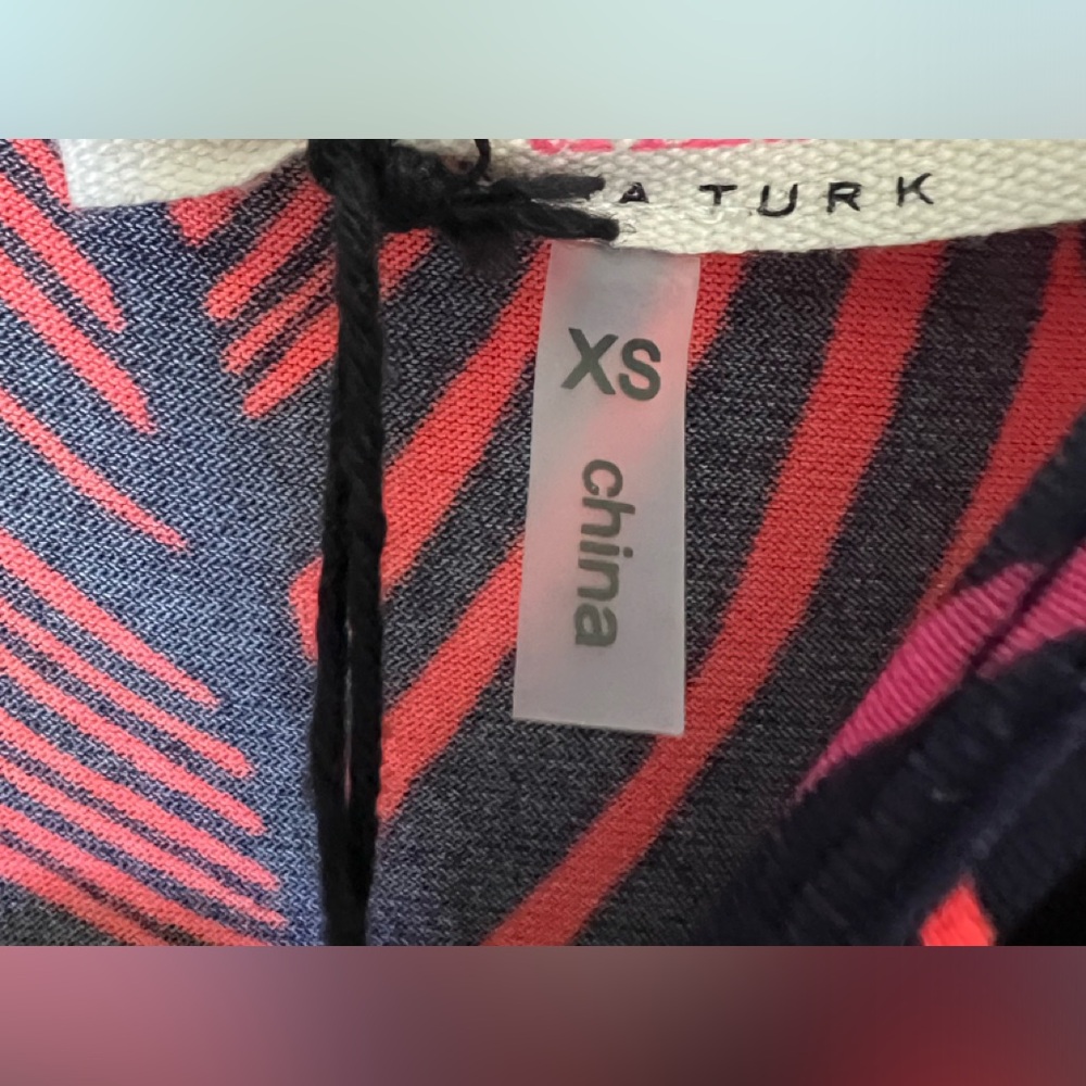 trina turk neon leaf print sleeveless maxi dress,size xsmall - Picture 2 of 5